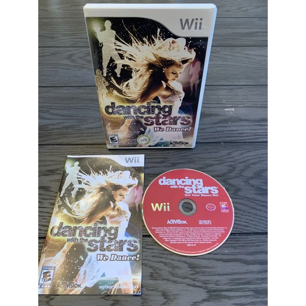 Complete Nintendo‎ Wii Dancing w/the Stars WE DANCE! (Tested,Works)